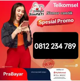 Nomor Cantik simPATI 10 DIGIT URUT NAIK 789