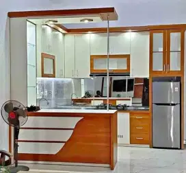 Kitchen set minibar partisi lemari baju