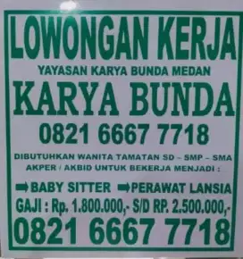 Perawat lansia,baby sitter,kakak asuh,prt.