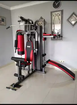 Alat fitnes home gym 3 sisi samsak tinju