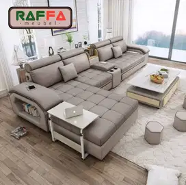 Sofa minimalis ruang tamu - Kursi sofa ruang tamu - Sofa leter l