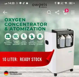 Owgels Oxygen concentrator 10L new