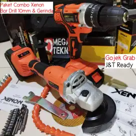 Paket Bor Dan Gerinda Baterai Xenon