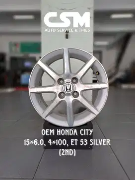 Velg (2nd) OEM Honda City R15. Utk Jazz,City,Brio,Civic,Mobilio, Freed