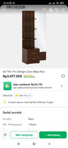 meja rias by pro design