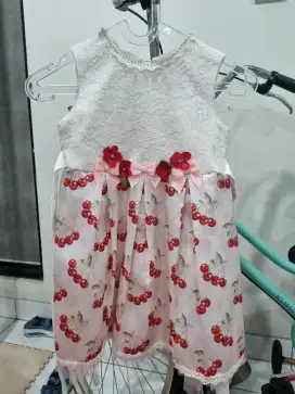 DRESS PESTA ANAK PEREMPUAN MERK INFINE SIZE 4