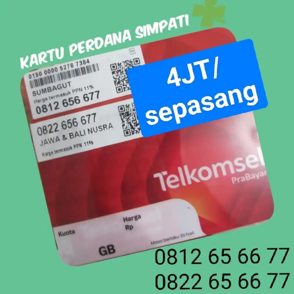 Kartu Perdana Simpati Telkomsel 10 digit