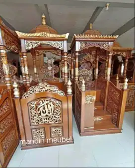 Ready mimbar kubah atap mimbar masjid jati.