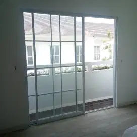Pintu sledd Mewah pintu Geser pintu lipat partisi kaca bevel