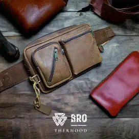 Waist bag sling bag kulit sapi asli TPB19