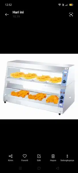 Cuci gudang NEW Getra Food display warmer HW3P Garansi
