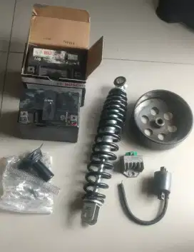 Xeon Karbu dan RC - Aki 2, Shock belakang, Koil, Kiprok, Mangkok