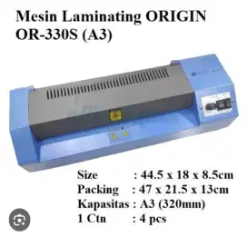 Mesin Laminating Origin OR 330S (A3)