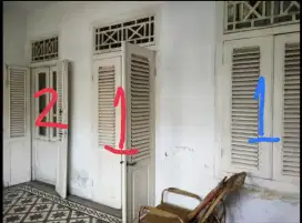 Big Sale: Jendela & Pintu Rumah Betawi KAYU JATI TUA