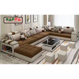 Sofa leter u ruang tamu - Sofa tamu minimalis modern - Sofa ruang tamu