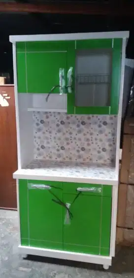 Lemari sayur dua pintu bahn kayu tiblok