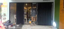 Konstruksi dan pembuatan Rolling door folding gate murah