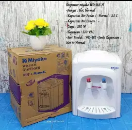 Merk MIYAKO dispenser air 2 in 1 panas dan normal