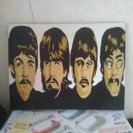 The Beatles Poster Lukisan Kanvas Hiasan Dinding