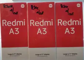 Xiaomi Redmi A3 4/128 baru segel garansi resmi bisa TT bisa kredit