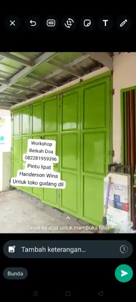 Pintu garasi pagar teralis folding gate dll