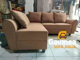 Paket Sofa L Putus Premium , Busa D30 , Jahitan Premium