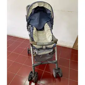 Stroller Coco Latte Kereta Dorong Bayi warna biru