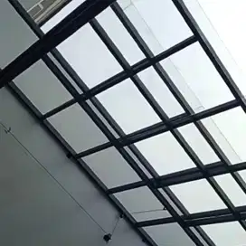 Kanopi Sliding Manual Atap Solarflat Stock free survei jabodetabek