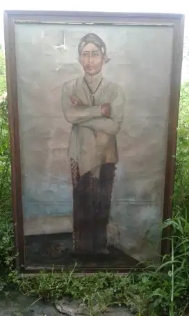 Lukisan tokoh sosrokartono ori surabaya nego cod rungkut ok bos