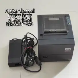 Printer thermal label printer kasir 3 inch 80mm, pre-owned