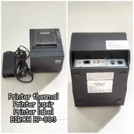 Printer thermal label printer kasir 3 inch 80mm, pre-owned