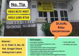 Jual Rumah lokasi dekat GBK, Semanggi,Plaza Senayan,Slipi, ps Palmerah