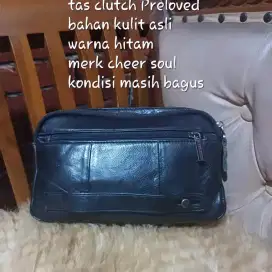 Tas clutch pria kulit asli