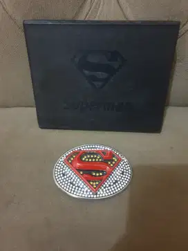 Mulus .authentic kepala belt .buckle superman