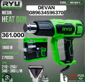 Hot gun ryu 0-1800 watt RHG600-4 murah bergaransi