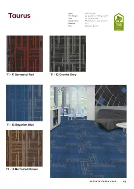 Karpet tile TAURUS size 50x50