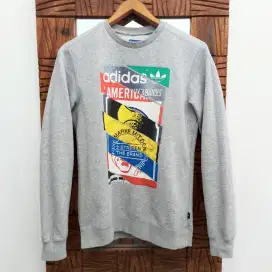 ADIDAS ~ Special Printed Gray Sweatshirts (S/M)