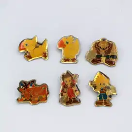 happy meal mainan pin final fantasy 7, dragon ball