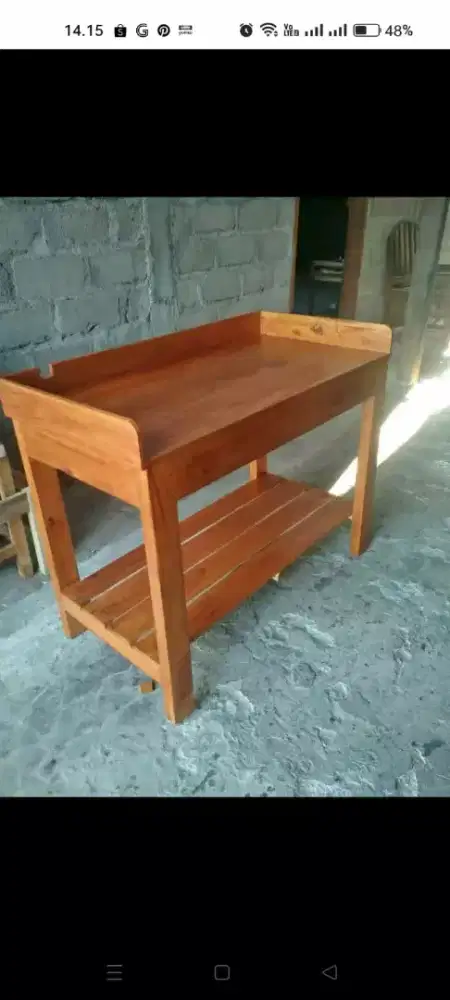 Meja kompor 2 tungku