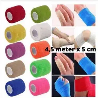 Perban Elastis Jari 4,5 m x 5 cm - Perban Elastis Jari Pertolongan Per