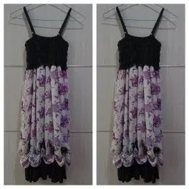 Dress flower ungu