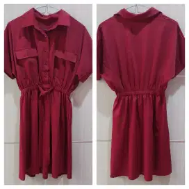 Mini dress maroon