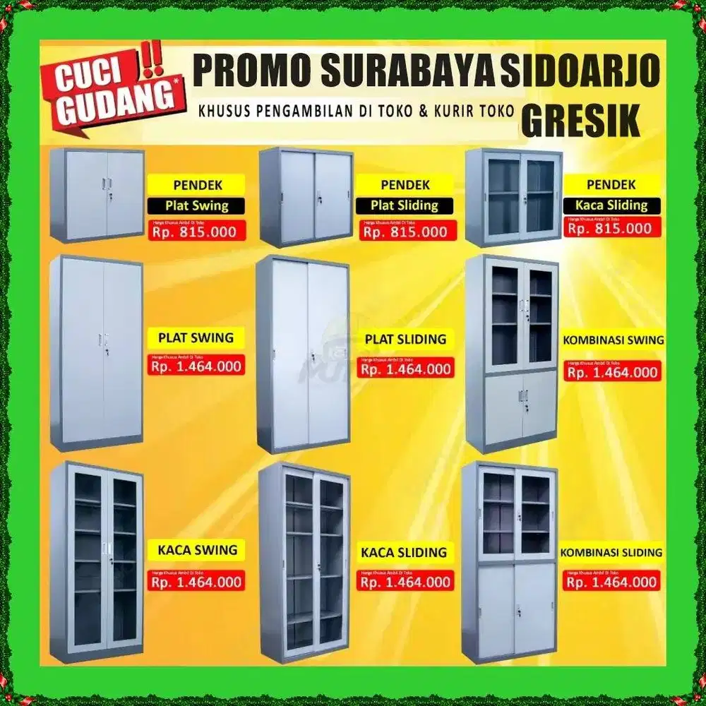 Lemari Arsip Dokumen Loker Locker Kantor Sekolah Asrama EL9 Hotel