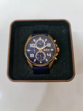 Jam Tangan Lee Cooper rose gold 43mm - blue