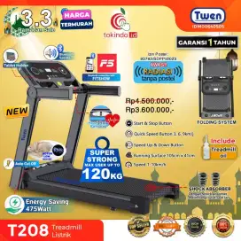 Alat fitnes alat olahraga Treadmil T208