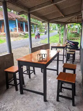 Meja kursi set Warkop,Meja kursi set Kedai, Meja kursi Makan