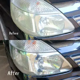 Polesh Headlamp dengan Nano Burn Coating