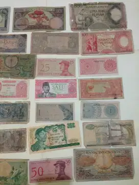 Uang Kuno bersejarah 47 lembar