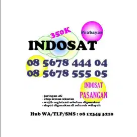 Kartu Indosat im3 cantik untuk marketing perdagangan muda di ingat