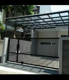 kanopi kaca,solarflat,onduline,twinlite,railing tangga stainles steel
